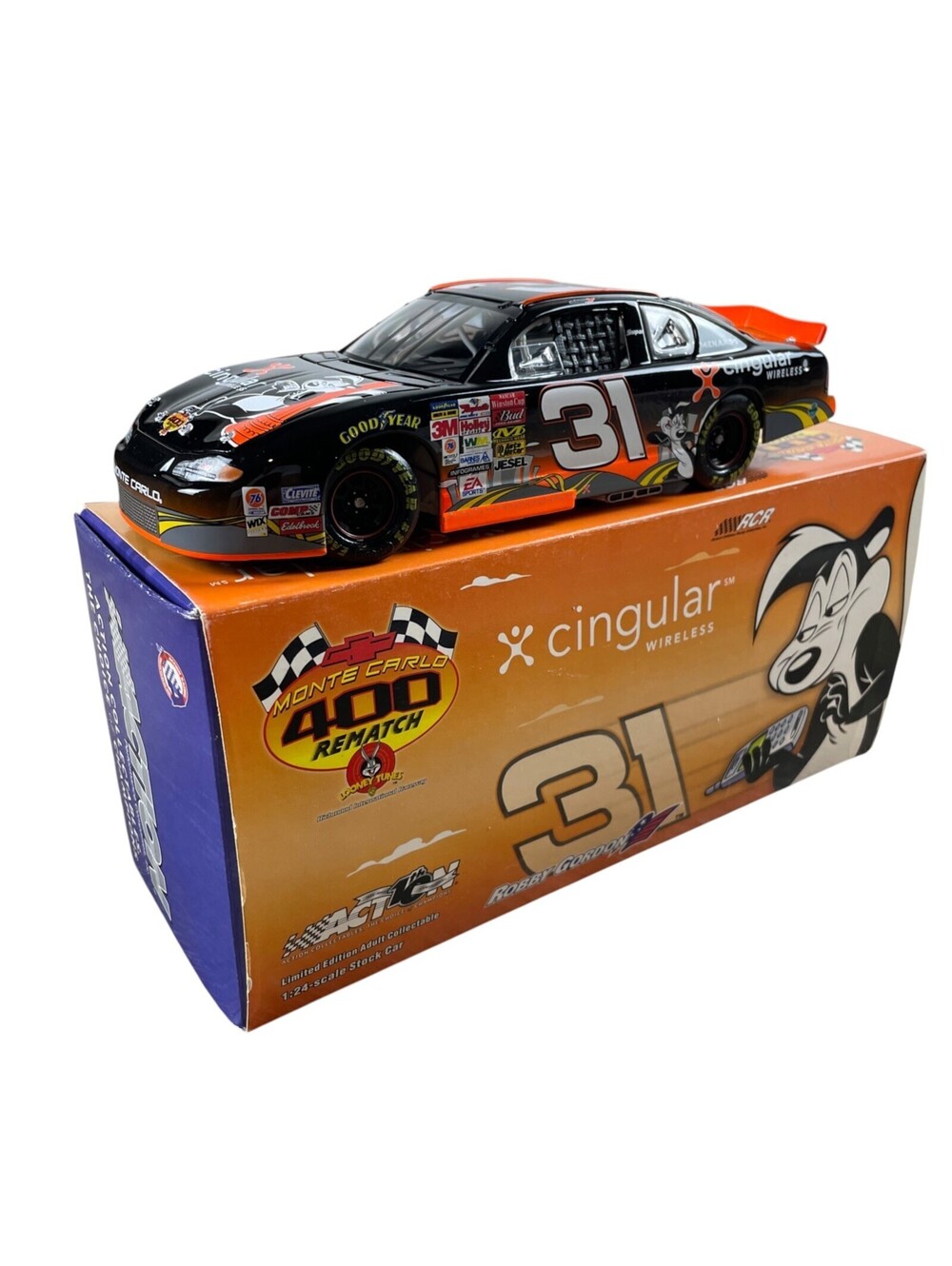 Robby Gordon Looney Toons #31 NASCAR Rematch 1:24 Diecast Stock Cars Cingular